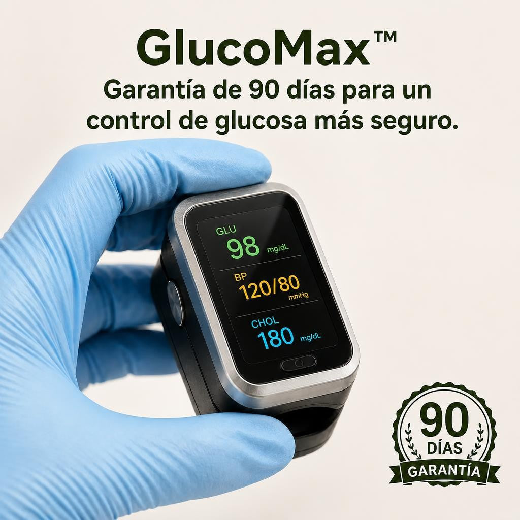 GlucoMax™ 3 en 1 - Medidor de Glucosa Sin Dolor + Colesterol + Presión Arterial + Oxígeno + ENVÍO GRATIS